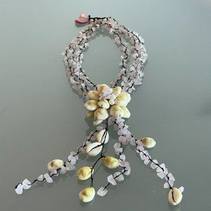 Handmade necklace with shells and stones